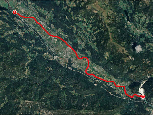 Draurevier Mauthbrücke bis Töplitsch